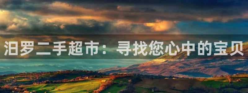 杏运体育官方网址登录：汨罗二手超市：寻找